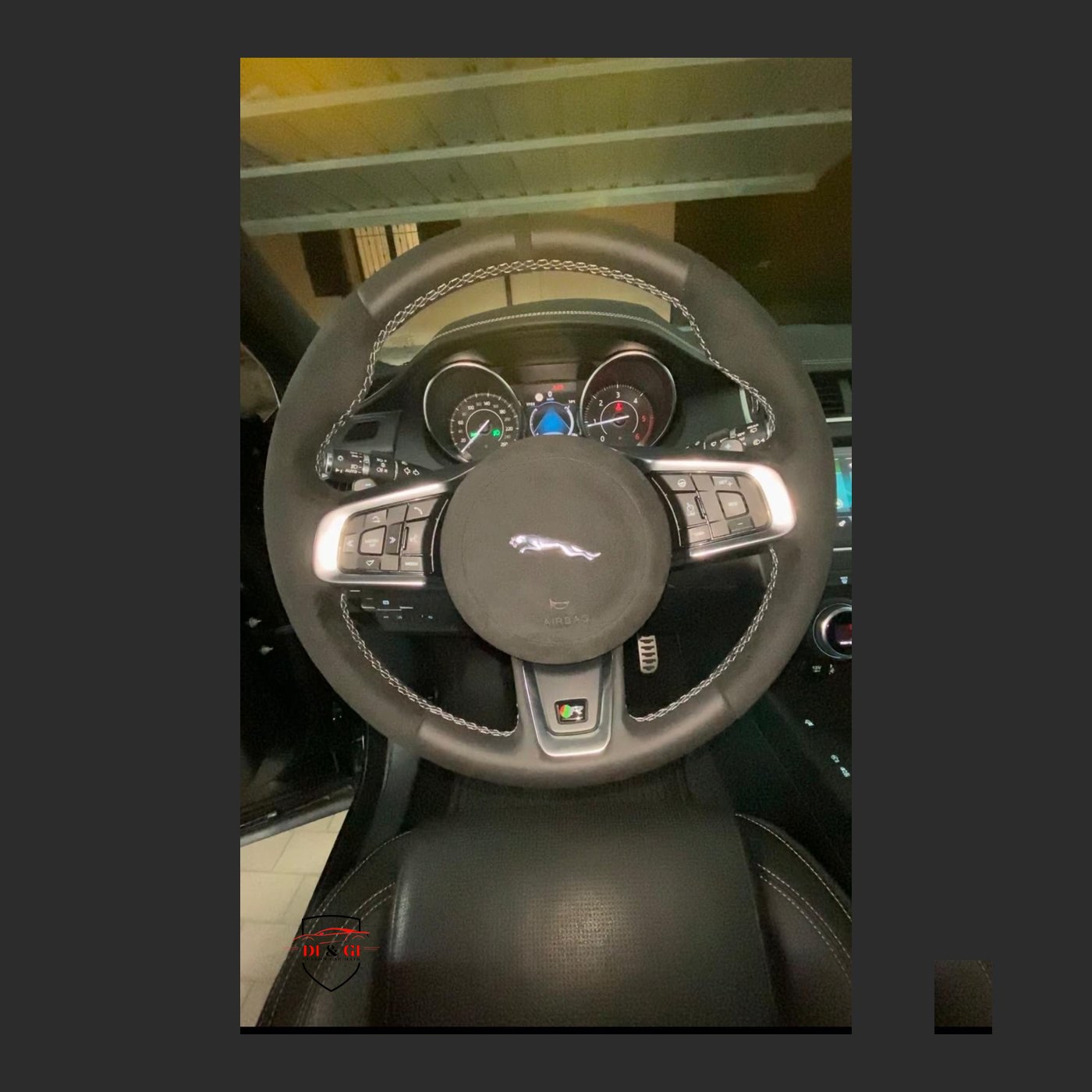 Volante BMW M in alcantara, striscia blu